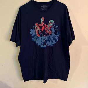 Attack On Titan: Colossal Titan 2XL Mens T Shirt Navy Loot Crate Exclusive